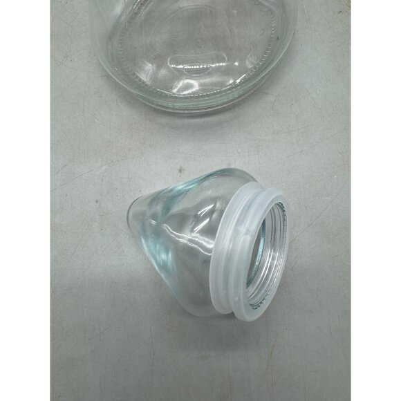 Christmas Clear Glass Decorative Candy Jar With Airtight Lid For Storage READ - Picture 7 of 7